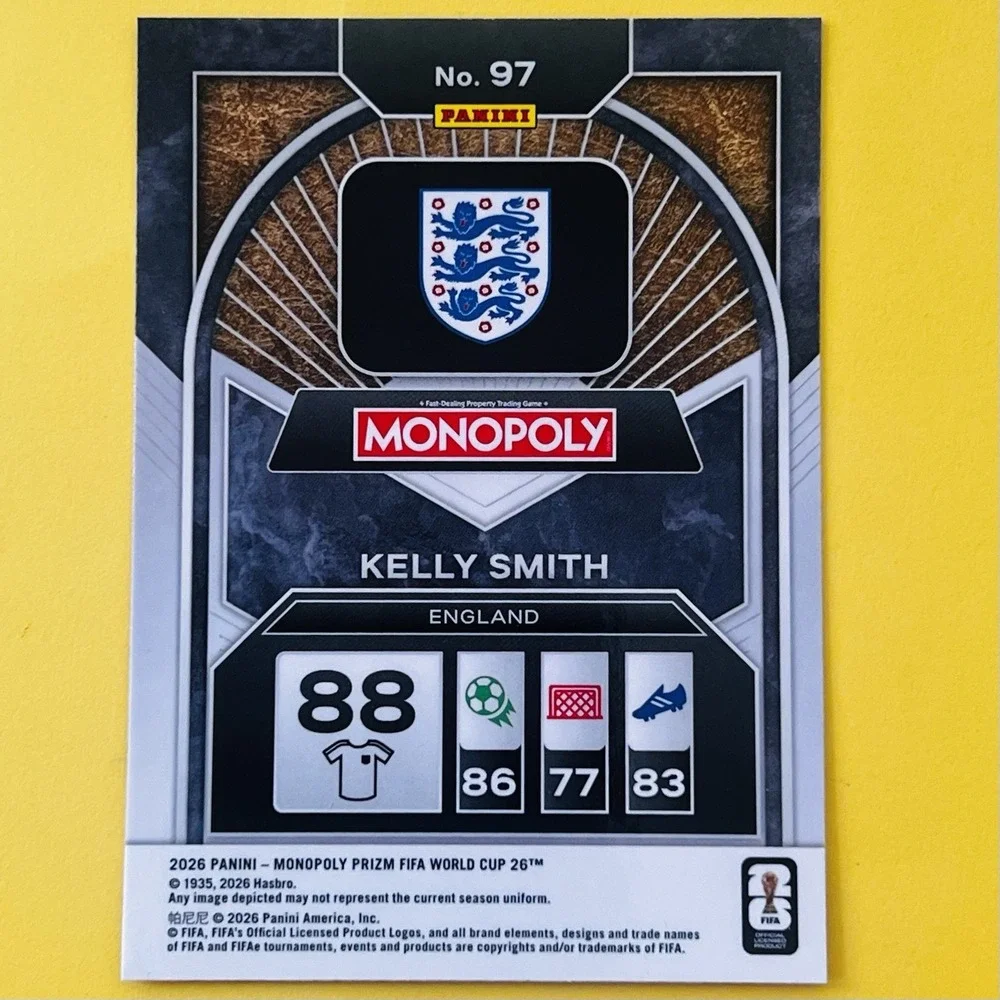 2026 Panini Prizm Monopoly FIFA World Cup Kelly Smith England Base